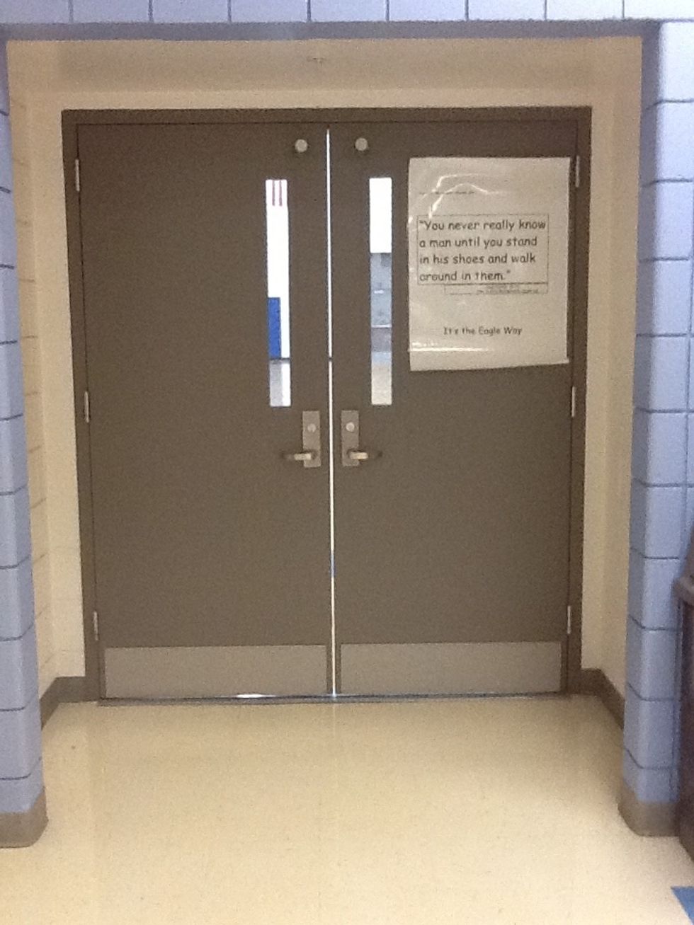 These are the gym doors.