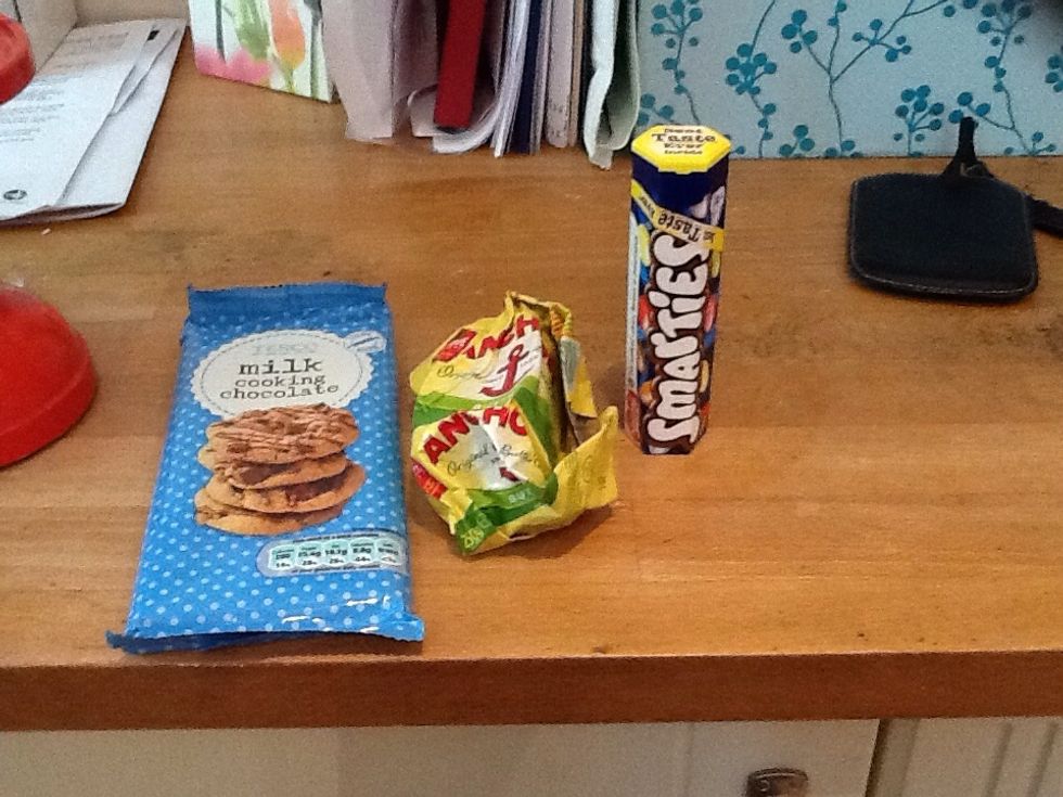 These are the ingredients for the icing