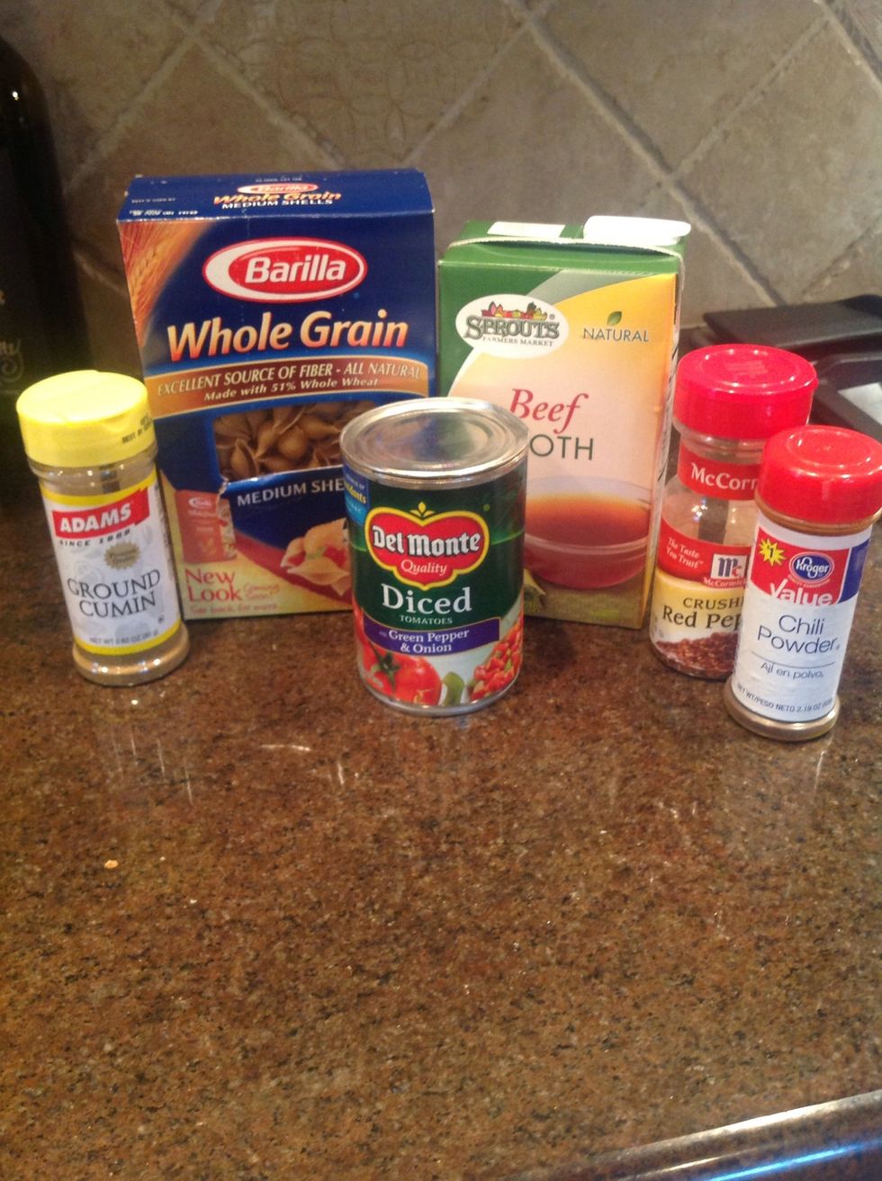 These are the ingredients you will use next.