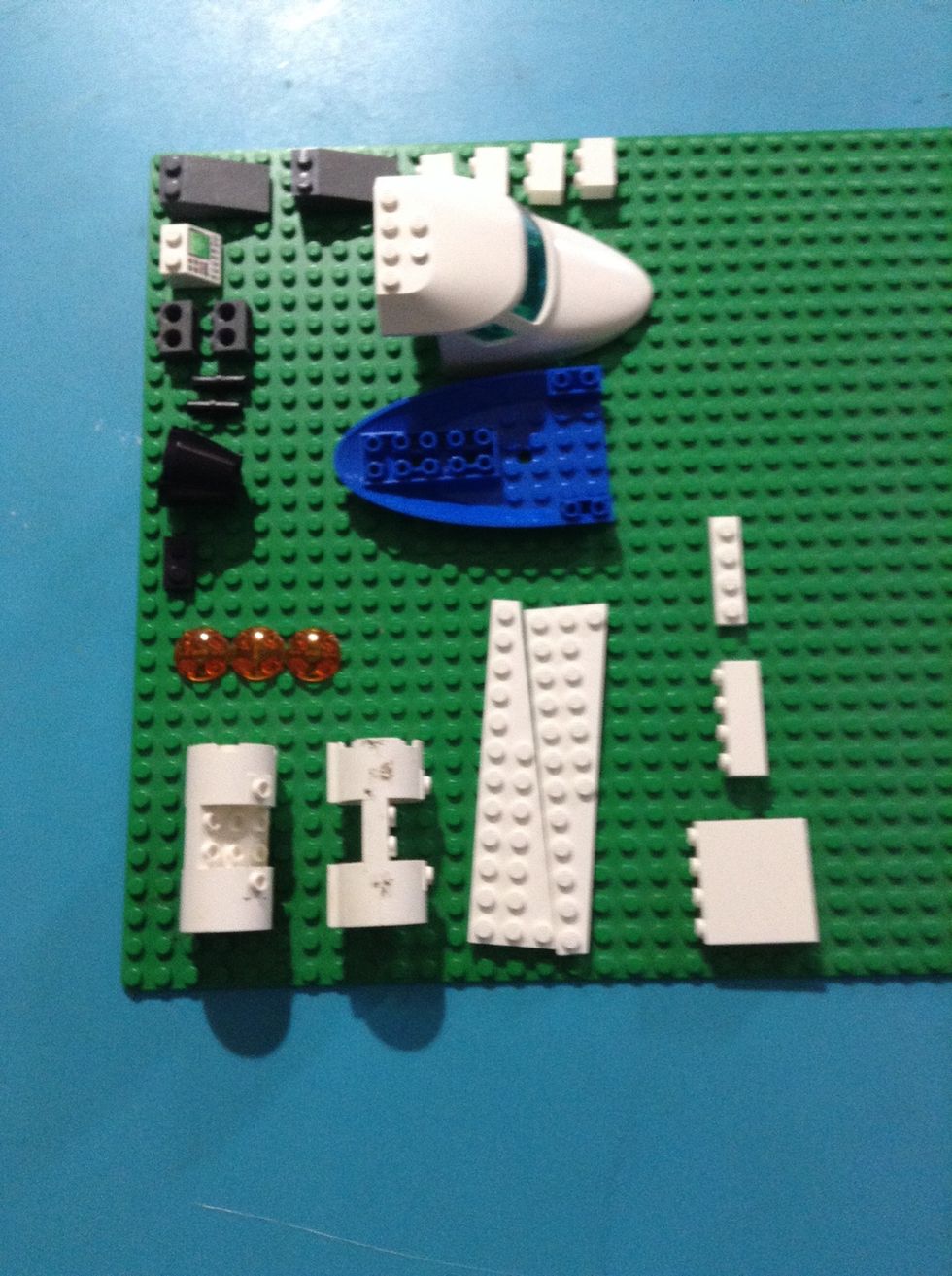 These are the pieces for the rocket plane.