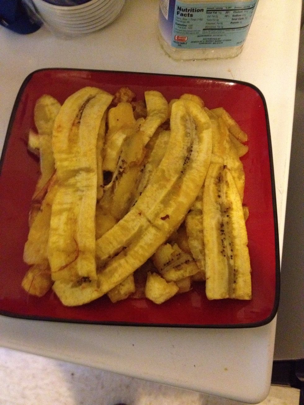 These are the plantains all cooked!