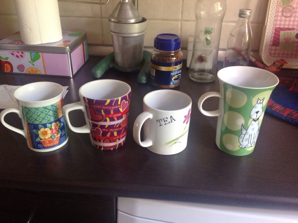 These are the sizes of tea cups I find convenient but I do love a big batch of tea. My instructions will use these sizes as measures so feel free to adjust the ratios to a size of cup you like.