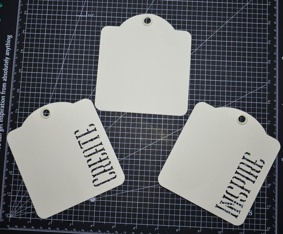 These are the tags you will need. I chose to use the create and inspire word tags for this project.