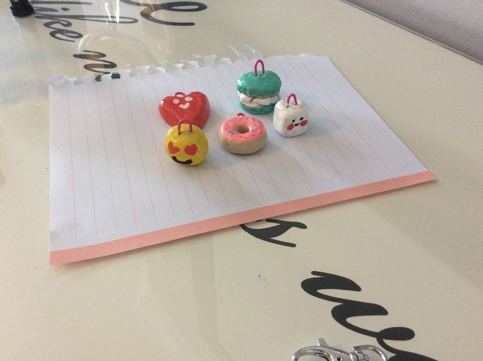 These are what mine looked like after I decorated them