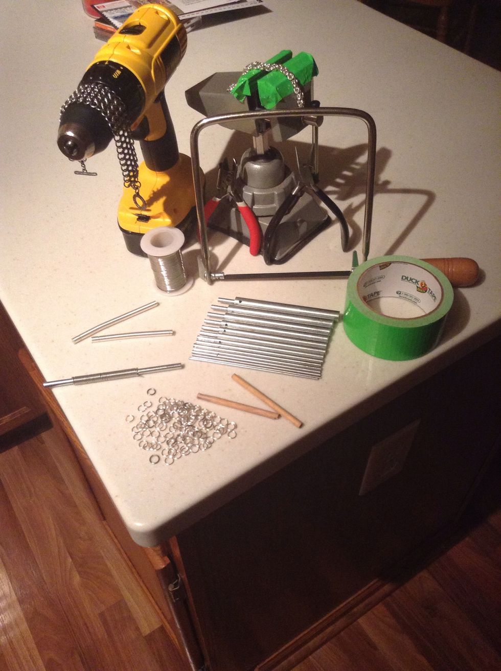 These aren't just rings but works of art. The skill set for one who wants to make there own chain mail consists of nothing but a few house hold tools, some wire, and some time to kill.