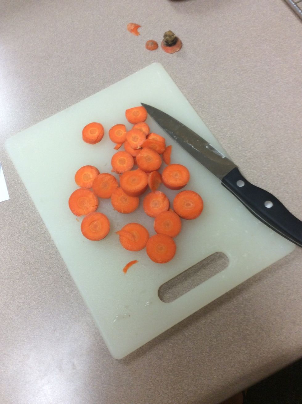 These carrots are sliced into circles