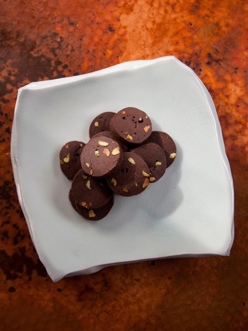 These cookies are amazing, and the orange zest adds just the right note of contrast with the chocolate. Plus they really, really, do keep well in the fridge for later baking.