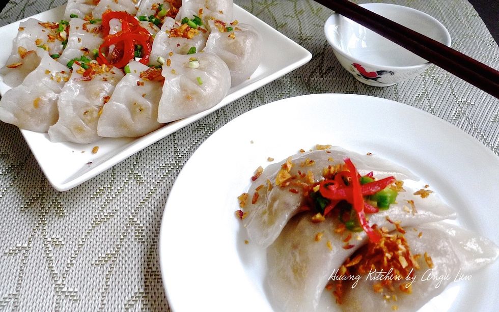 These dumplings are so good, you just can't stop eating a few in one go. So Enjoy! For more, like us on Facebook and get instant updates on our latest recipes at www.Facebook.com/huangskitchen