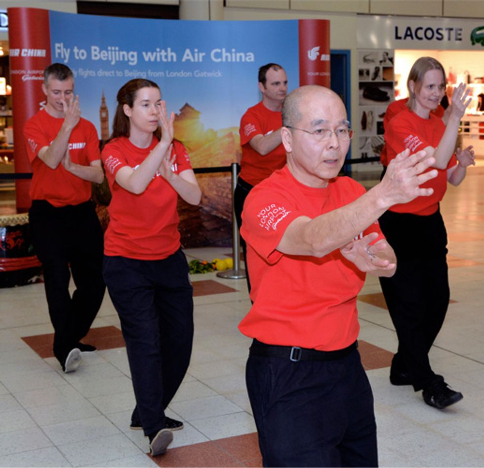 These exercises are great for individuals or groups. Why not encourage your fellow passengers to join in with you!