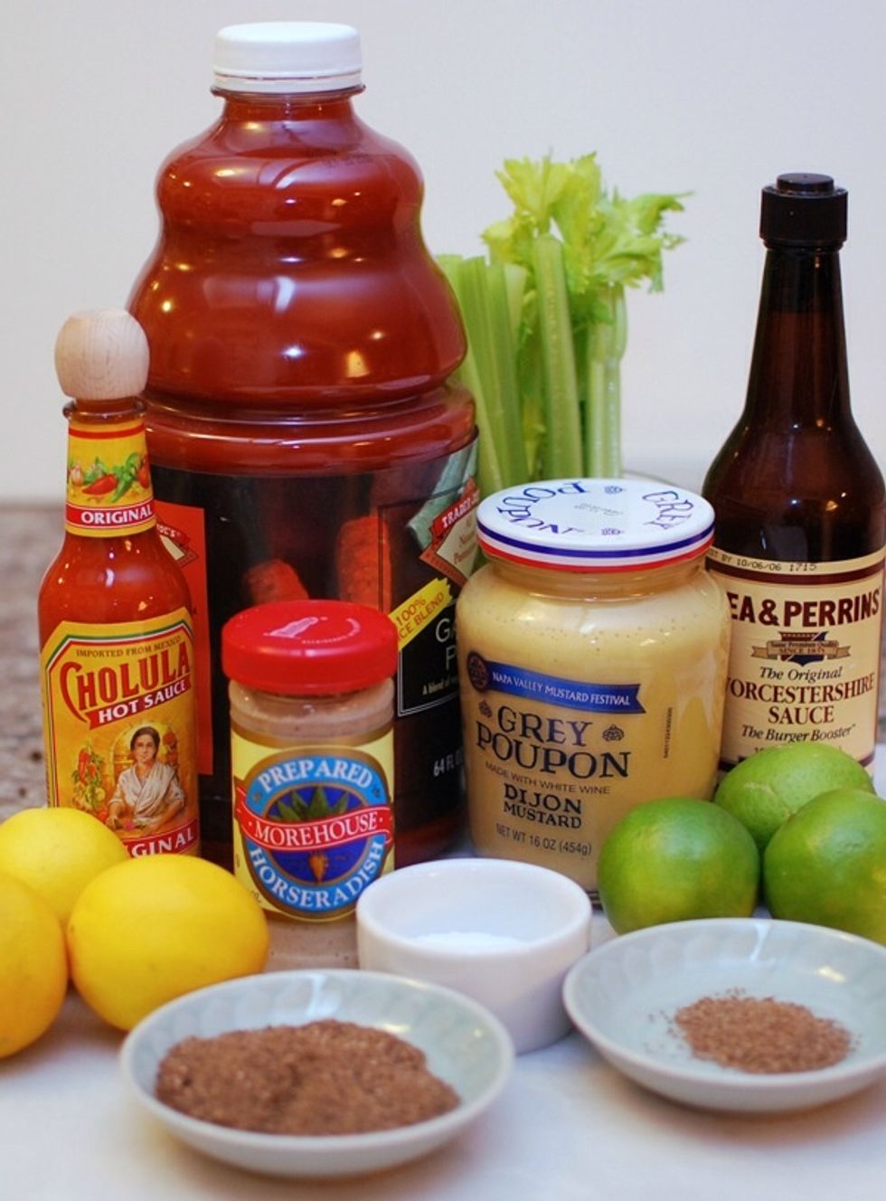 These ingredients are essential to making the best homemade Bloody Mary mix ever!