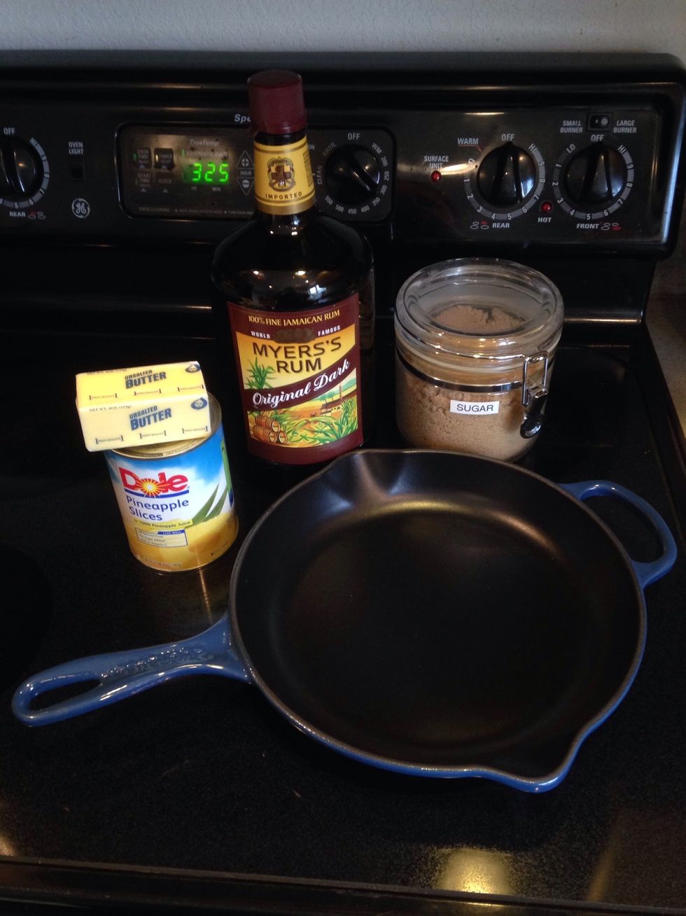 These ingredients are needed for the skillet portion. Set aside and preheat oven to 325 degrees F.