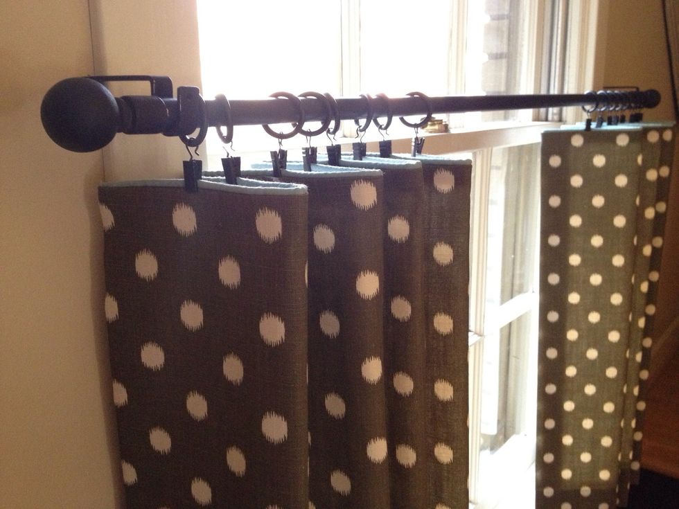 These instructions are for 1 pair of cafe curtains as shown here.