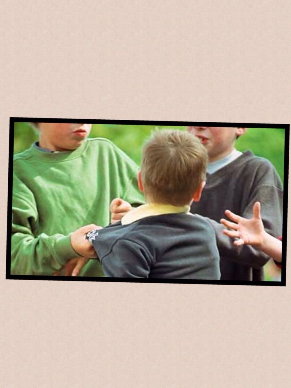 These kids are bulling this little boy please help