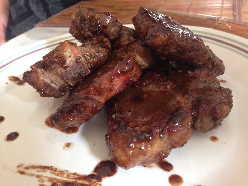 These lamb chops are very cheap, very fast to make, and it tastes very delicious. It'll take you less than a half an hour to serve dinner to the whole family :) ENJOY! Try it out!