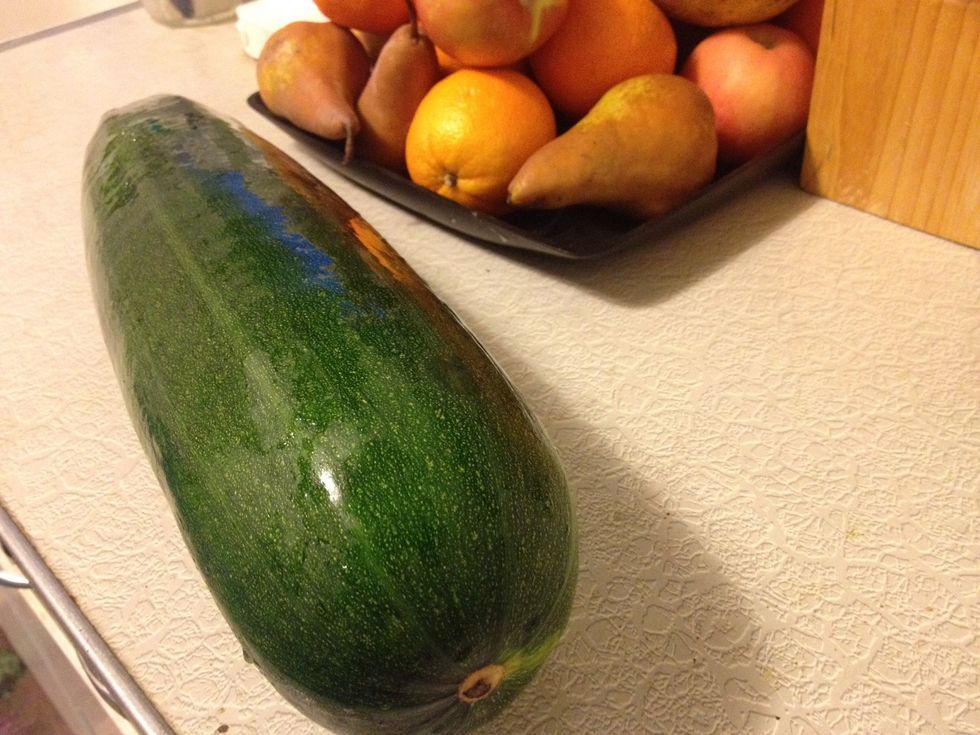 These monster zucchini are usually available toward the end of the growing season. They can be found camouflaged by the large leaves in the same place where you saw a small one 3 days earlier.