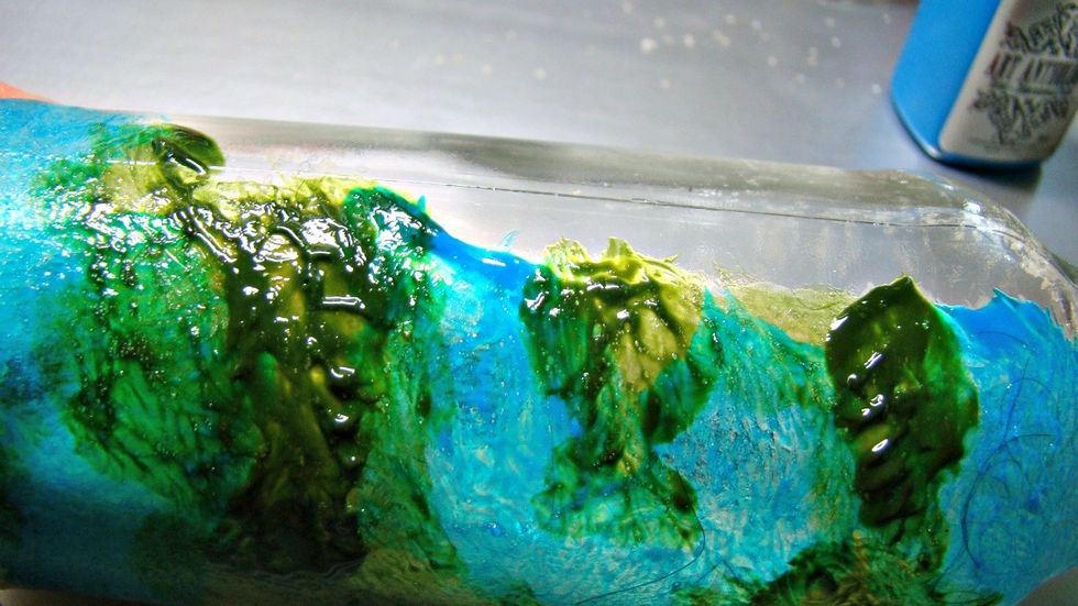 These paints dry with such a gorgeous sheen with wonderful texture.