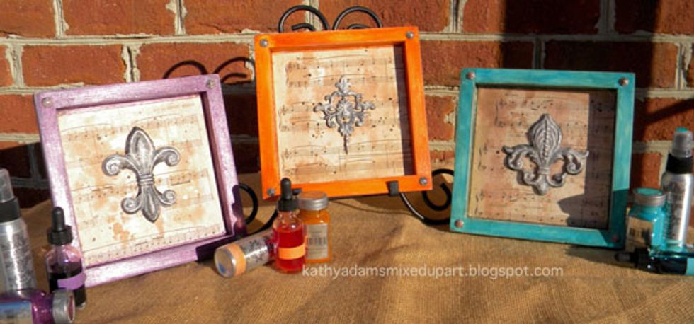 These small canvases will make a great little grouping on a wall somewhere in my house.