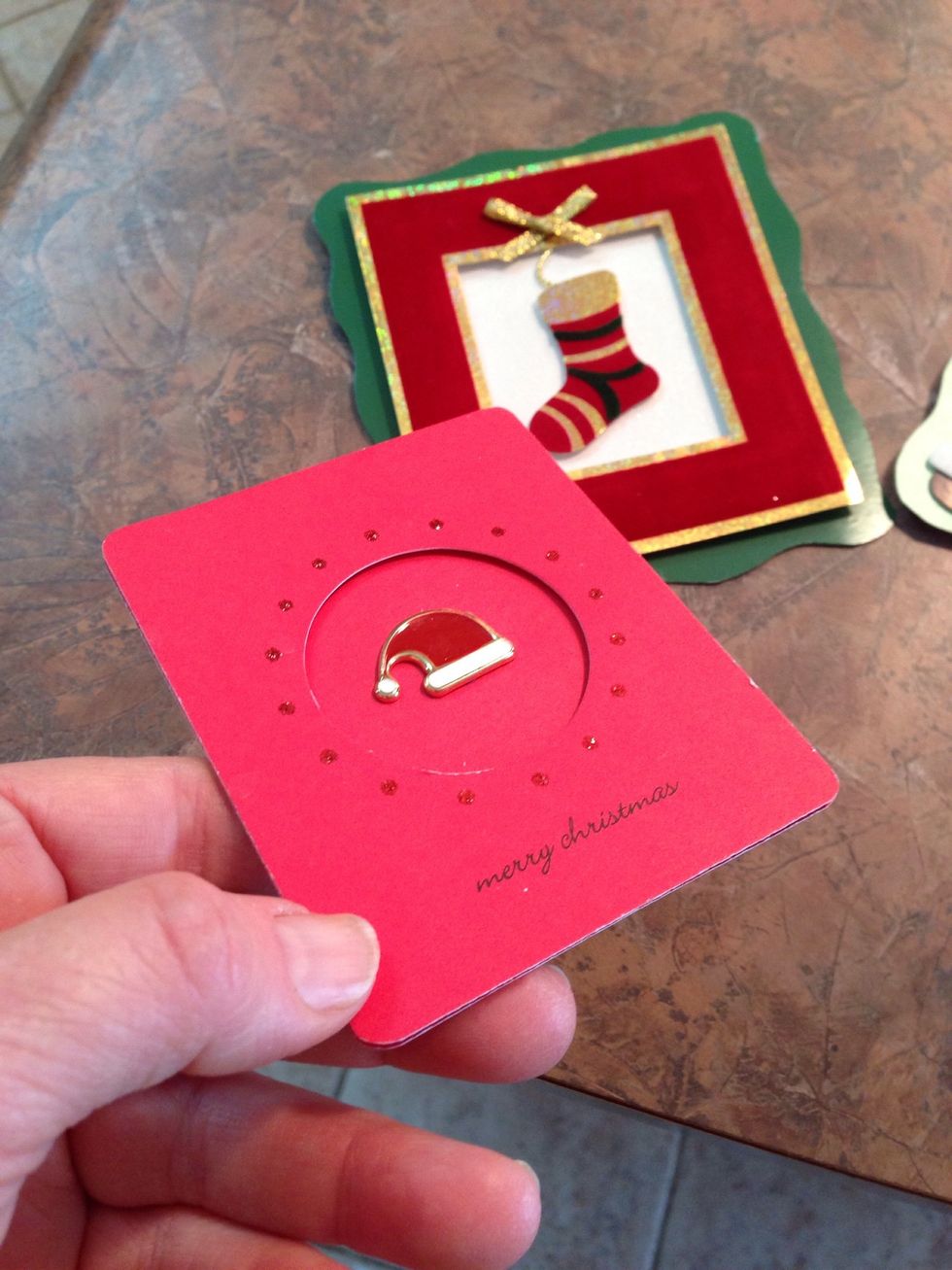 These were a couple of other exceptional Christmas cards from other years that also became refrigerator magnets.