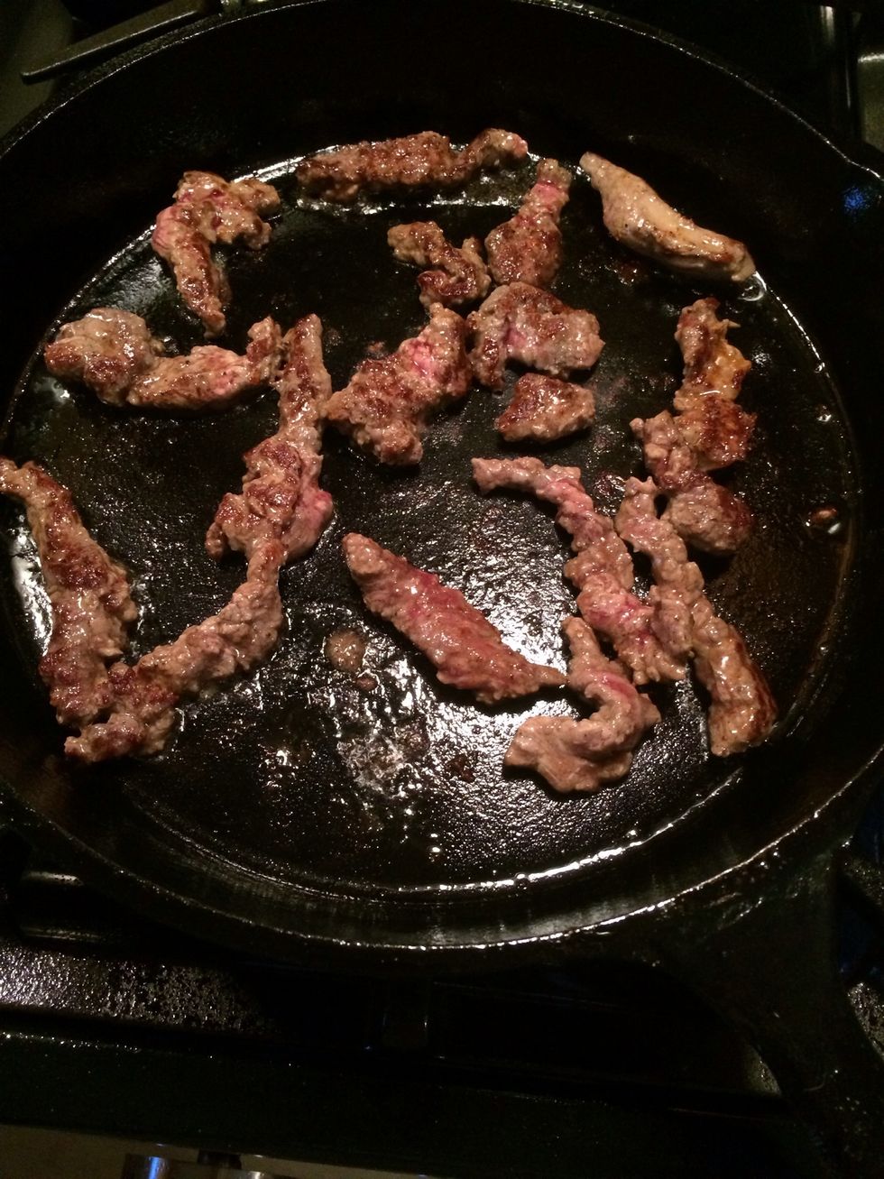 They are nicely browned. This is achieved of course by not overcrowding the pan thus causing steam.\ud83d\ude03