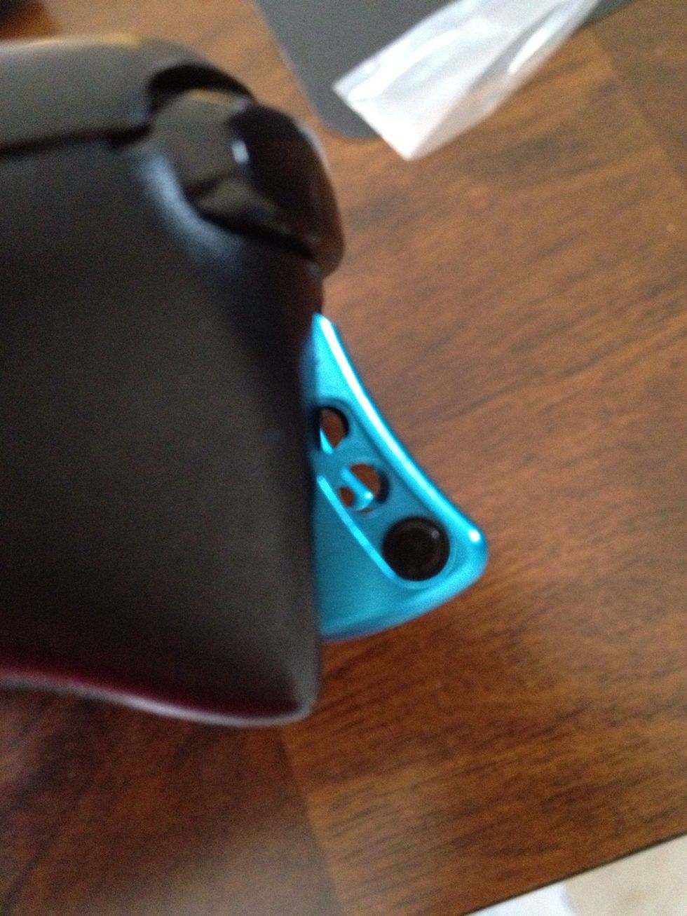 They can be inserted here to keep from having to pull the trigger completely down.