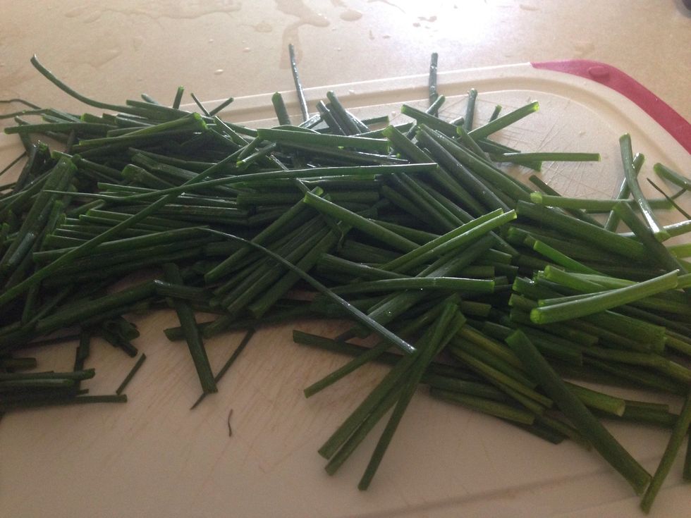They don't need to be chopped too small. Just small enough to fit in your blender.