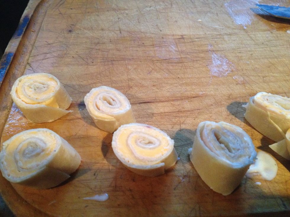 They'll look like this and you'll have them look so good there good for appetizer and a good snack maybe a picnic :-) enjoy !!!