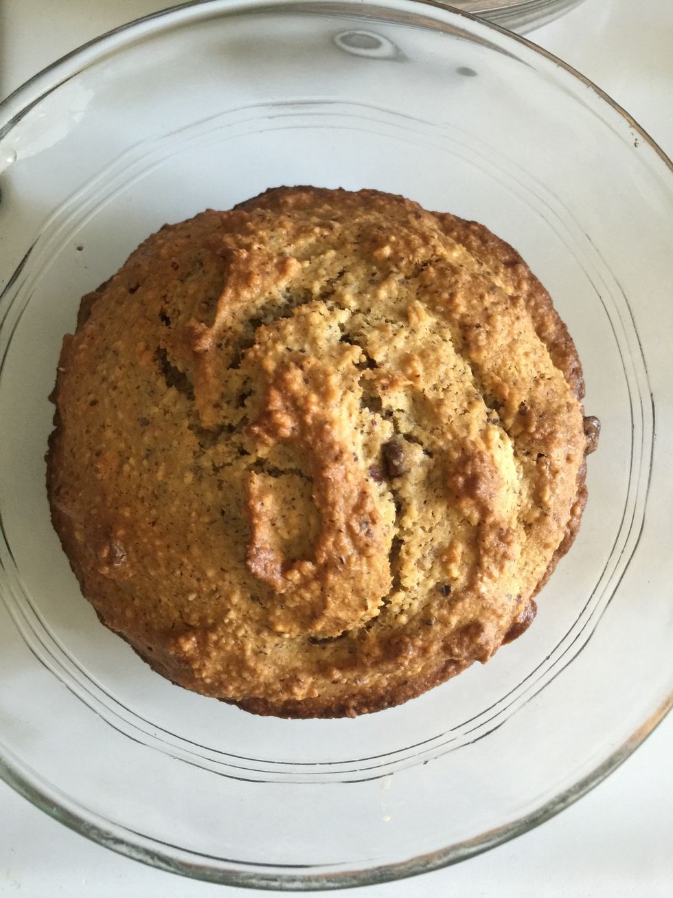 They look a bit brownish as I used whole wheat flour and brown sugar.. The crusty part on top is the best!