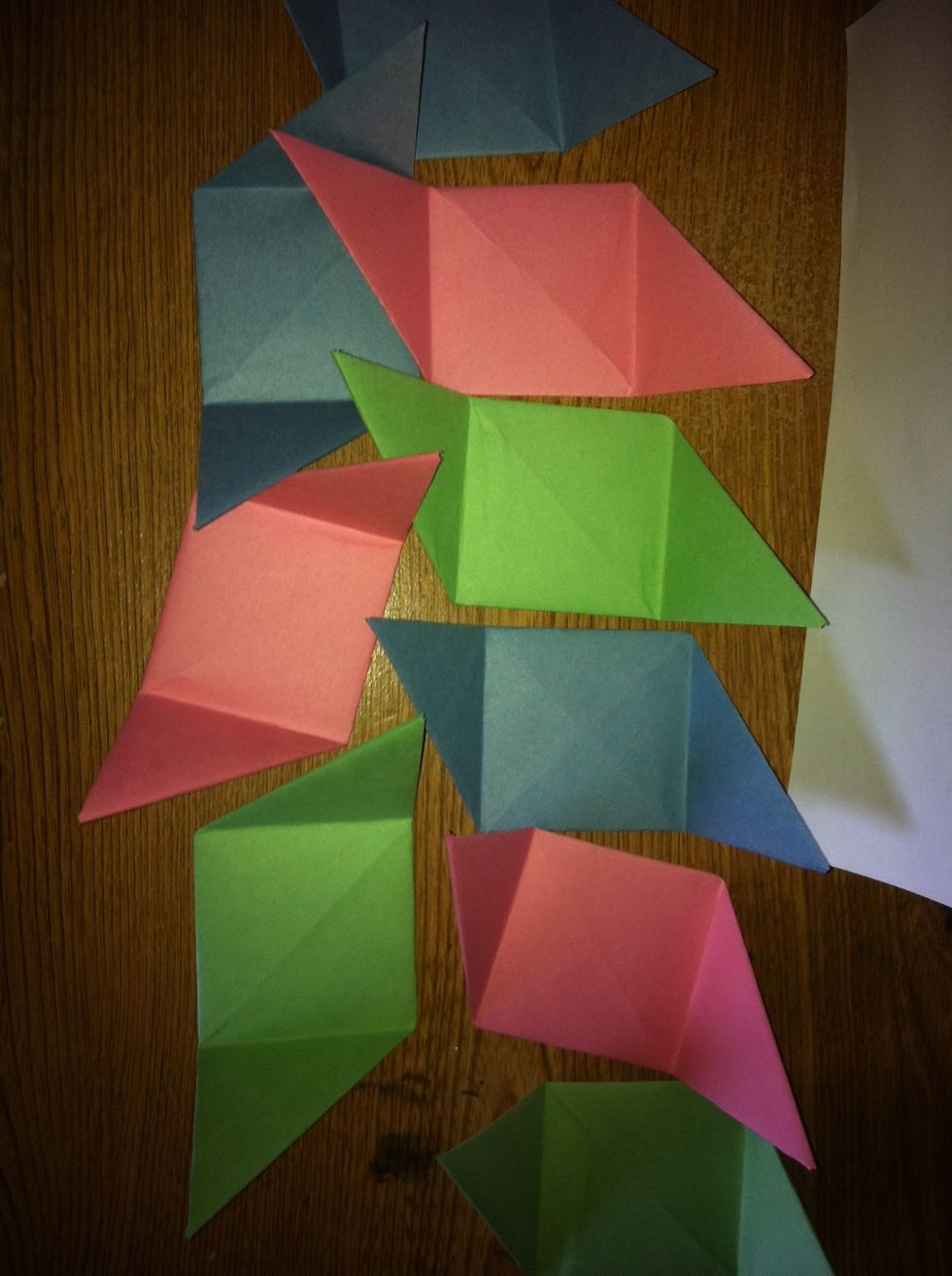 They should look like this, but you should only have 6.