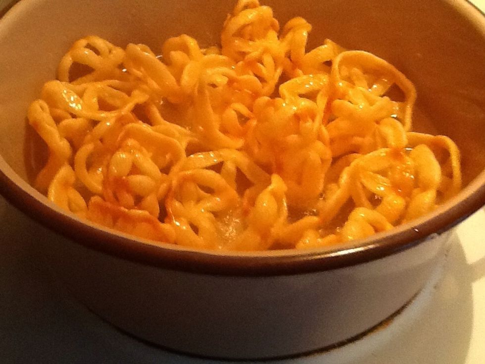 They will be a golden brown they are done