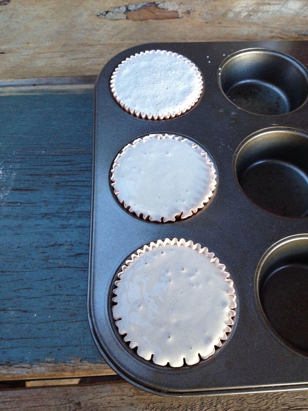 They will have air bubbles in them at first, you can either blow on the tops gently and most will pop or just let them pop naturally as the plaster dries. They won't hurt the outcome either way.