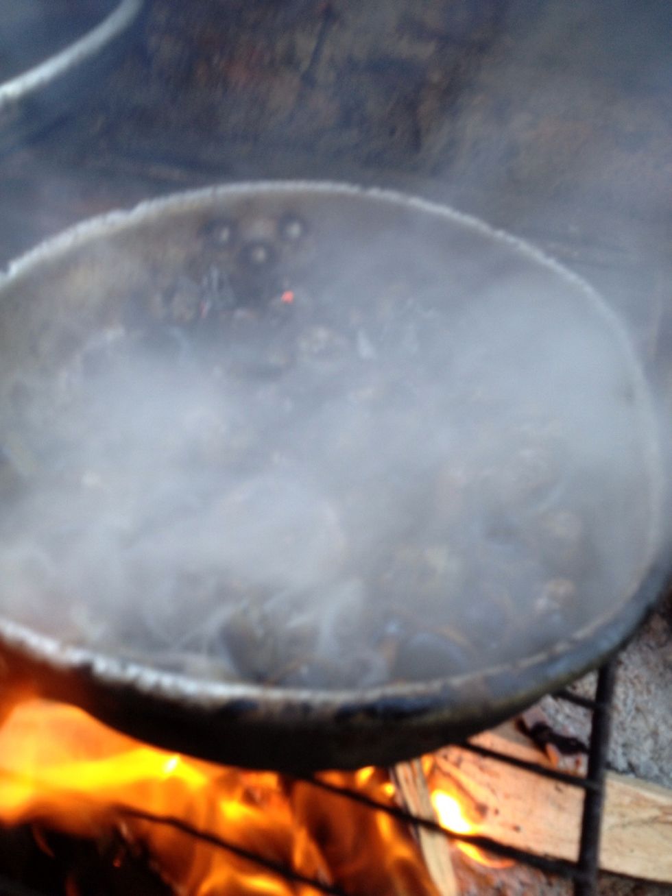 They will start to smoke heavenly when they are ready to ignite!