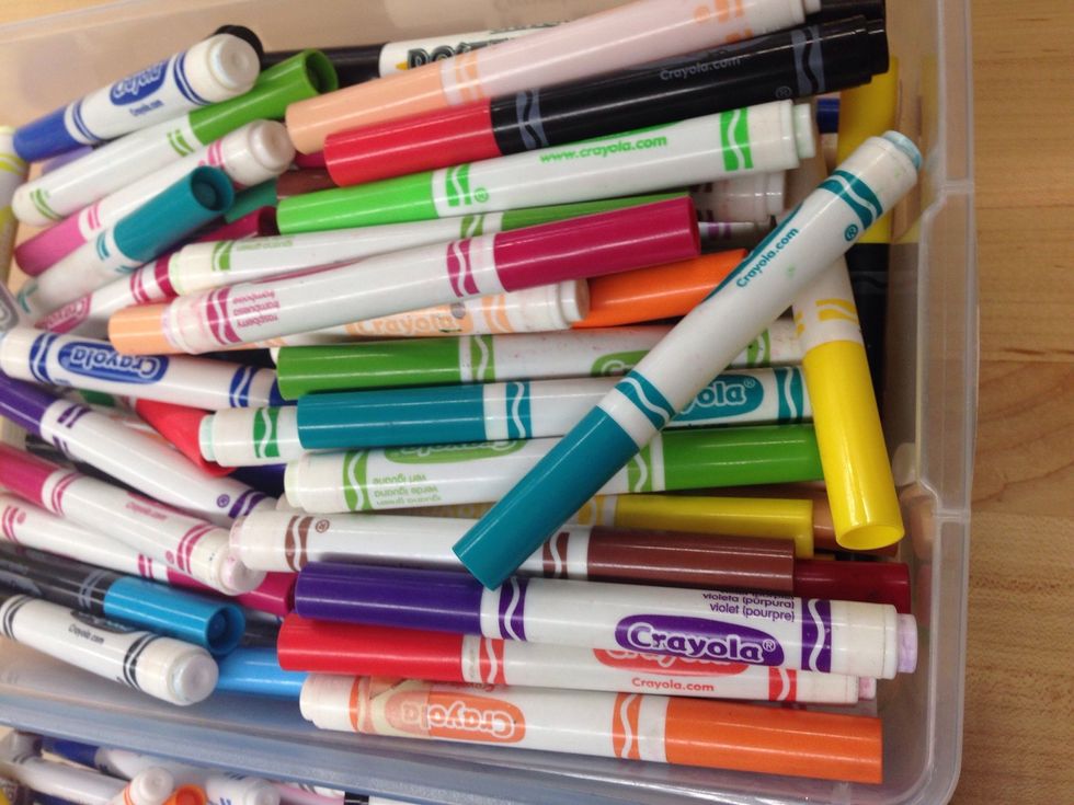 Thick tip Crayola markers