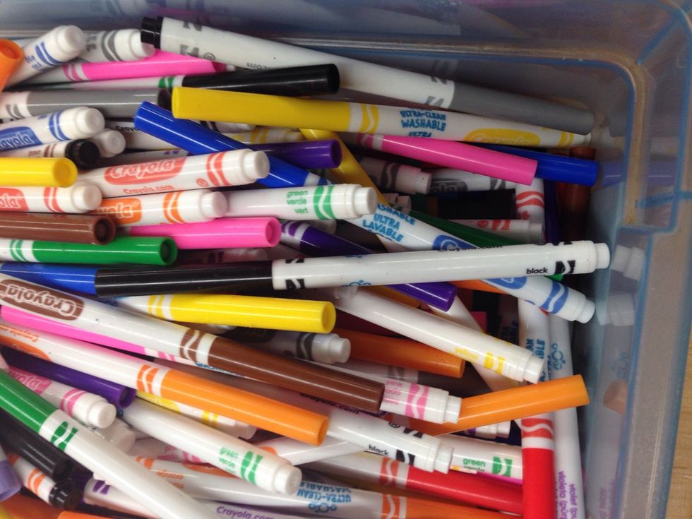 Thin tip Crayola markers