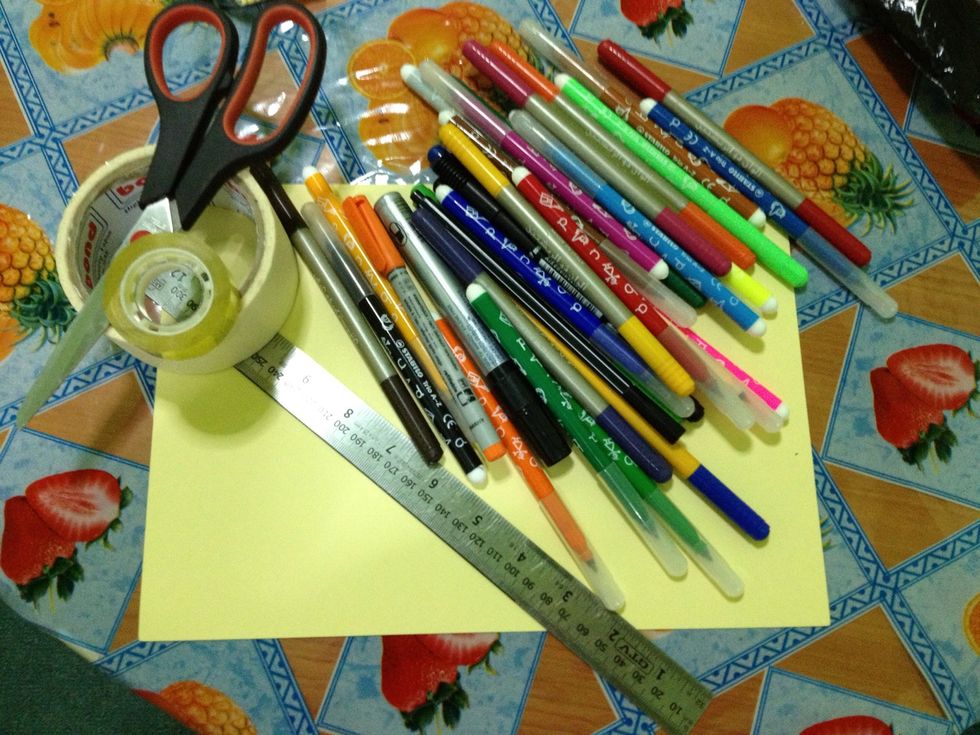 Things that you need.