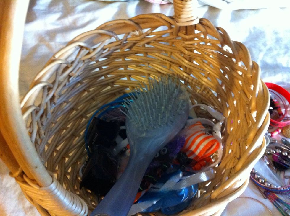 Things too large go back in the basket.