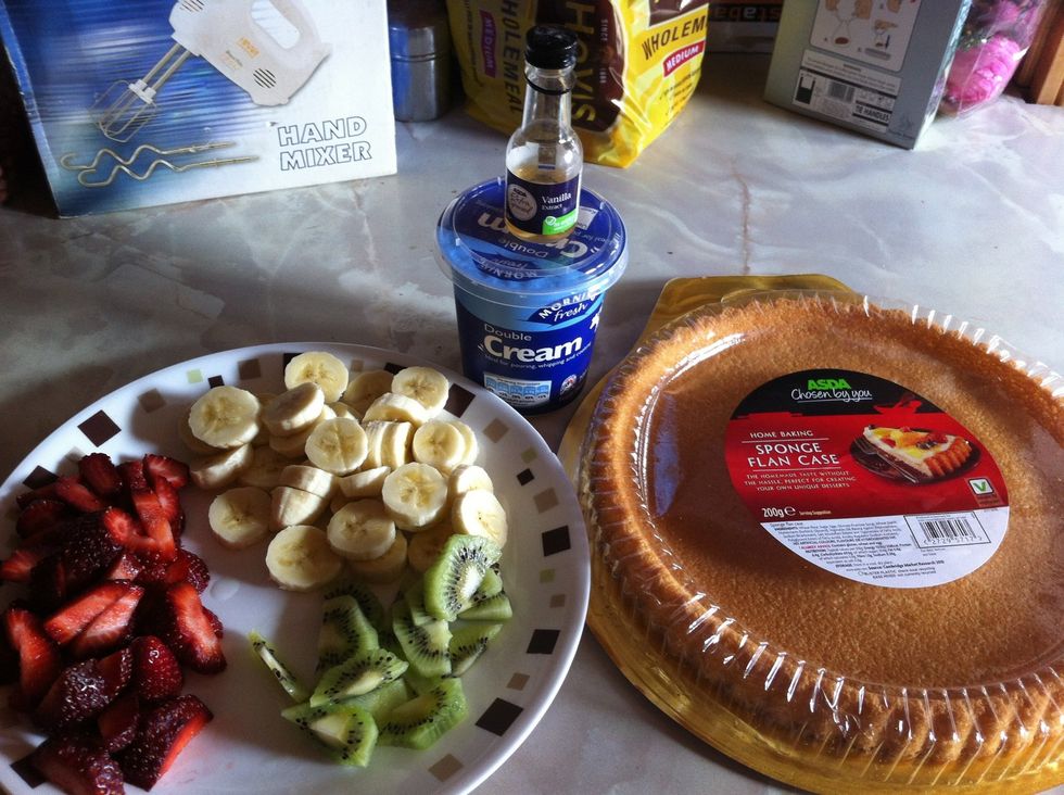 How to easy fresh fruit flan cake B+C Guides