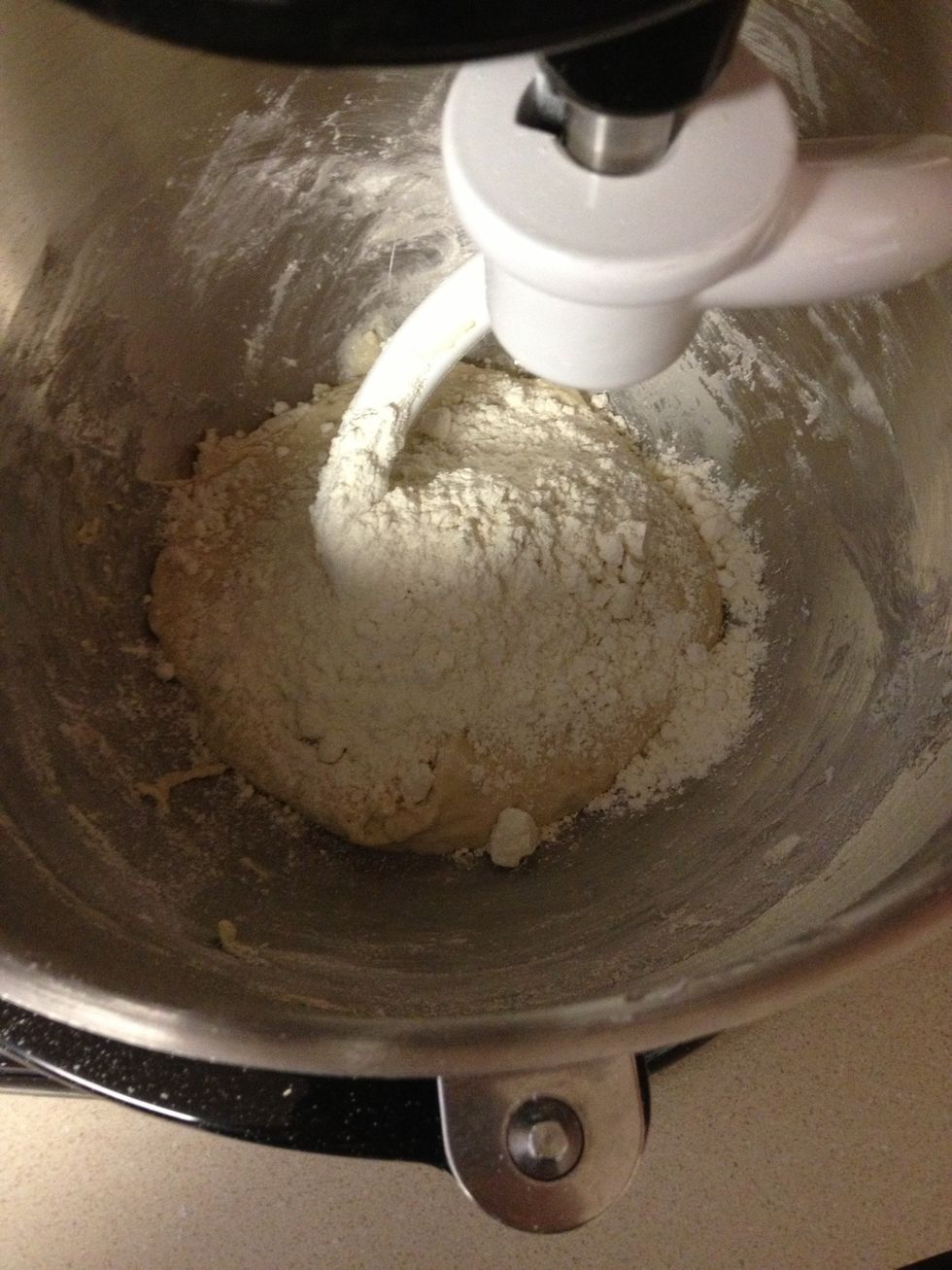 Third addition of flour