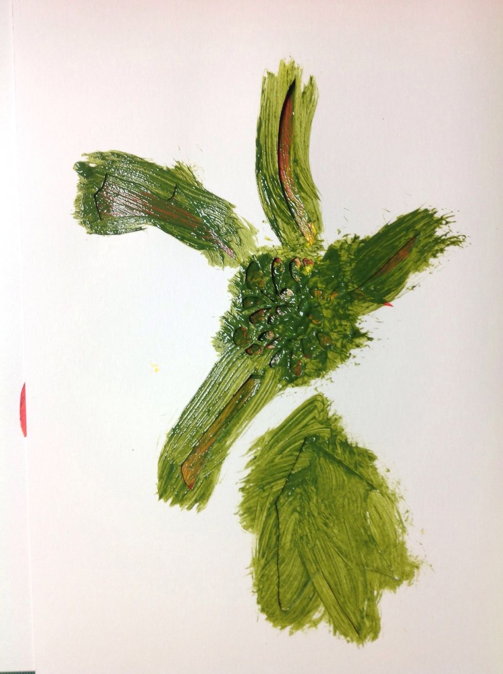 Third layer. For this set of prints my third color was green.