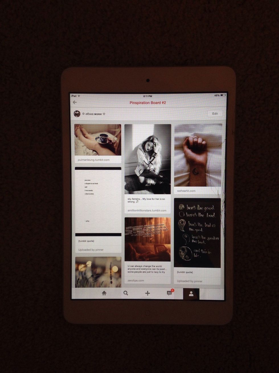 Third, pin all the things you want onto your board! I recommend anywhere between 20 to 30 pictures max. Remember to pin your favorites, pictures you know that will really inspire you.