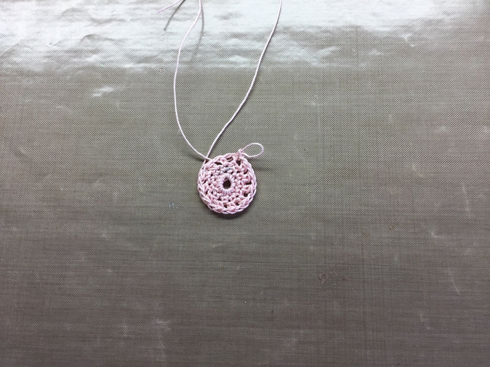 Third row: half treble into each stitch, join with a slip stitch.