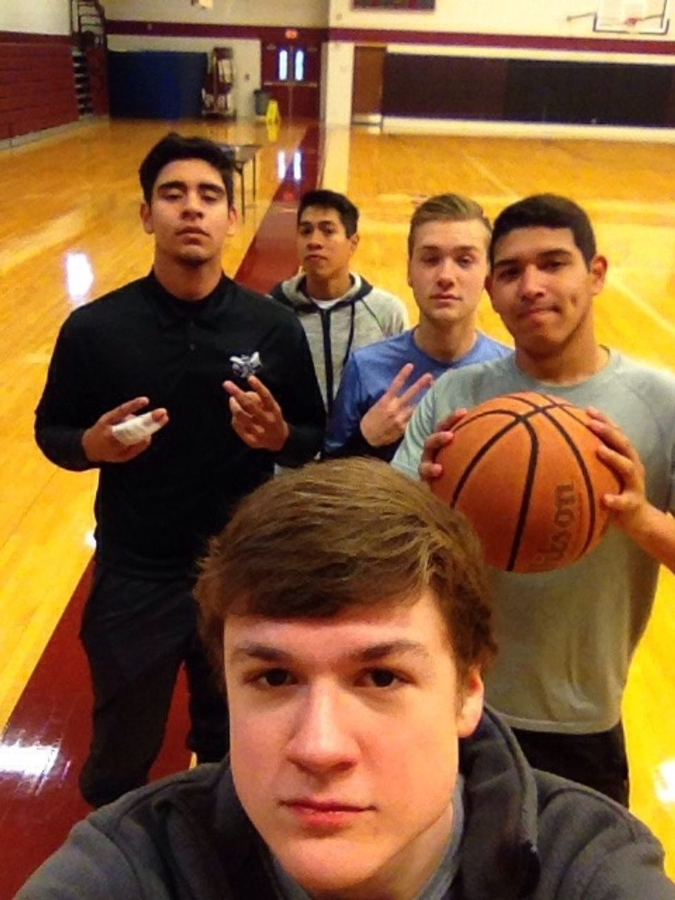 Third you get your squad (team) to play basketball