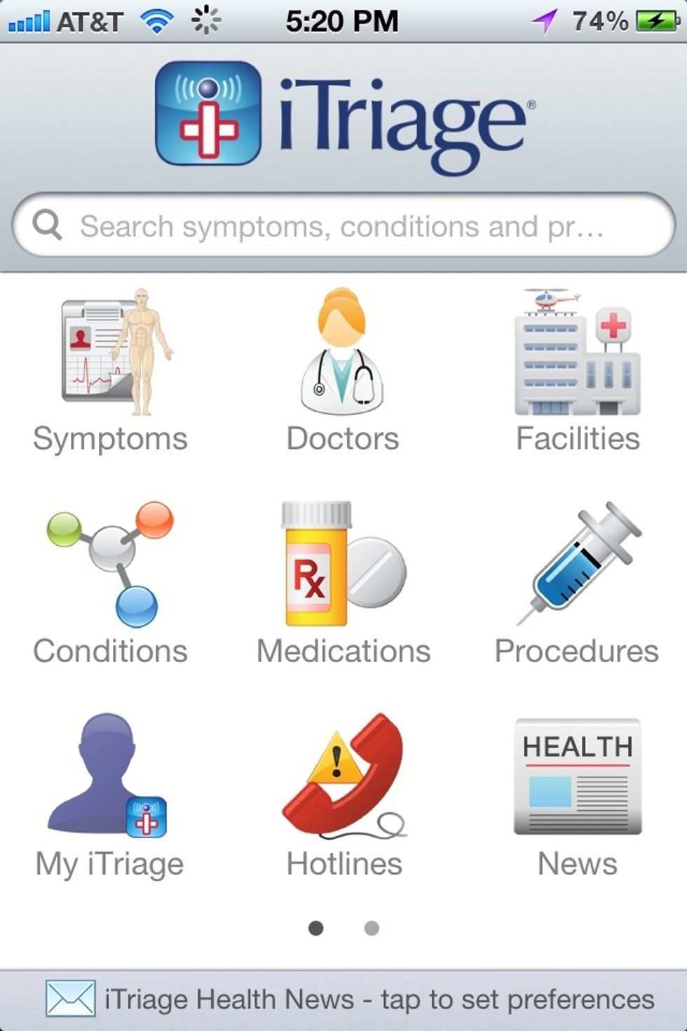 This app is loaded with useful information for medical conditions. From symptoms, treatments and information about various medical conditions.