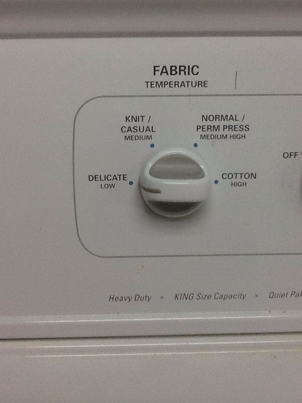 This button is for the type is for the type of clothing you put in.