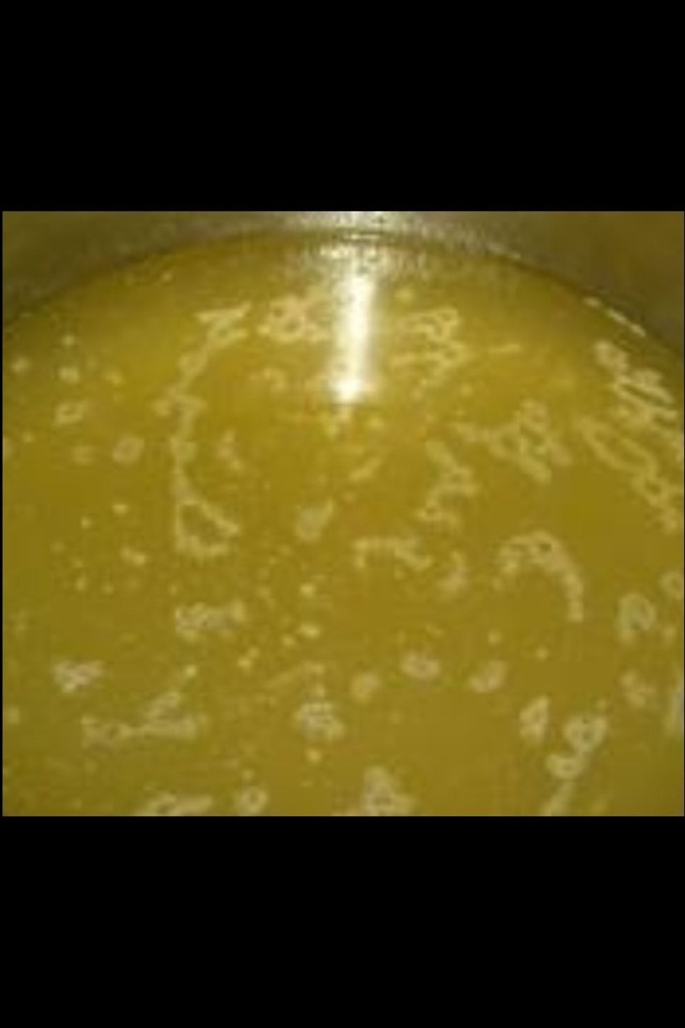 This can take an hour until you end up with broth looking like this. Strain out all that added. Use broth now or place in freezer for next time need some broth. Enjoy!