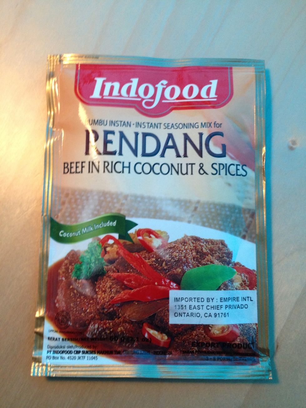 This cheap rendang sauce at Walmart, only 99 cent.