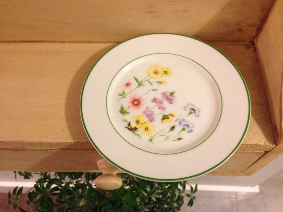 This dish was purchased at my local thrift shop for pennies and dimes!