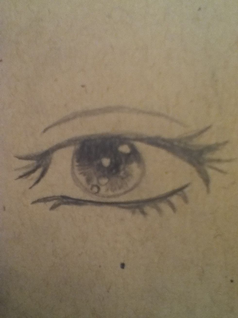 This eye can be adapted too to a man by erasing the eyelashes on the ends.