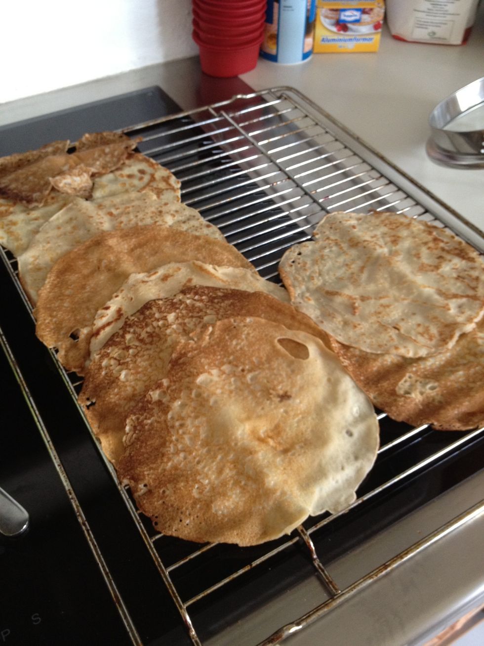 This gives you about 16 pancakes... Its a meal for 4 people