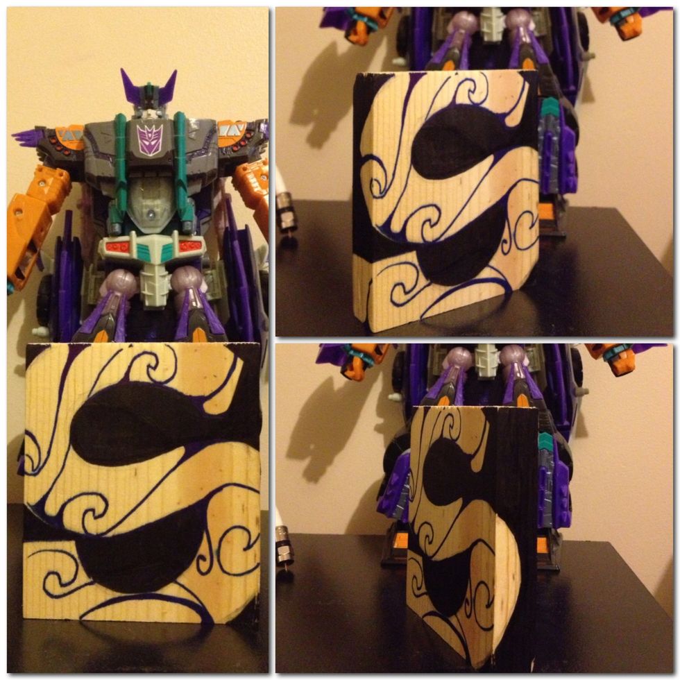 This I did on the back of the same piece of wood. Got more creative with it. It's all about creativity. I know it's a lot easier to just buy already made ones but I enjoy creating my own things