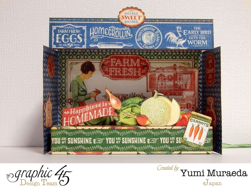 This is 3D card, when you hold each side you can make a little shop